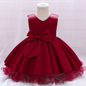 FSMKTZ Abiti Estivi da Principessa con Scollo a V per Bambine, Vestito Rosa con Fiocco, Abbigliamento per Feste per Bambini all'Ingrosso L1989XZ - Product Image 3
