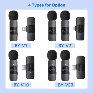 BOYA-Micrófono Lavalier inalámbrico de solapa para iPhone, dispositivo de grabación de vídeo tipo C, mini micrófono de solapa, Vlog, V1, 2, 2, 2, 2, 2, 2, 3, 1, 2 - Product Image 3
