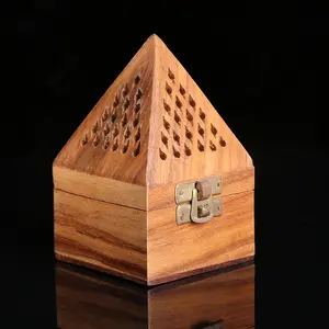CJ-Quemador de incienso para decoración del hogar, incensario árabe de madera, gran oferta