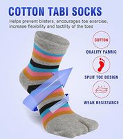 Chaussettes Tabi pour femmes, colorées, à motifs floraux, antidérapantes, à deux orteils, chaussettes personnalisées à orteils séparés, chaussettes en coton pour unisexe, décontractées et pour porter avec des tongs