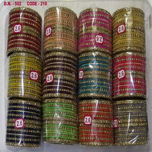 Fashionable Luxurious Velvet Threaded Bangles Ethenic Traditional for <b>Women</b> - Product Image 1