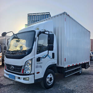 Gebruikt 130PK kleine vrachtwagen 4,2 meter 2021 Yuchai dieselmotor LHD mini box vrachtwagen - Product Image 6