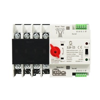 CE photovoltaïque Solar2P 3P 4P 63A 100A 125A 230V Din Rail ATS PV onduleur double puissance commutateur de transfert automatique