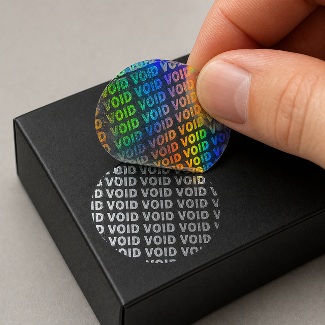 Custom Logo Tamper-Evident VOID Security Labels - Anti-Tamper Seal Stickers for E-commerce \u0026 Brand Product Packaging