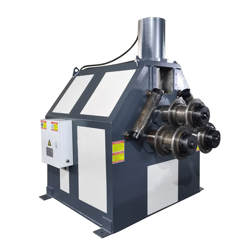 dobladora de hierro en angulo tube roller profile roll bending machine half hydraulic profile bender