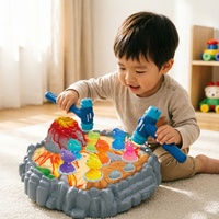 Jouet interactif de battement de dinosaures pour tout-petits, jeu éducatif Whack-a-Mole, jouet de développement précoce des capacités motrices avec lumière et son
