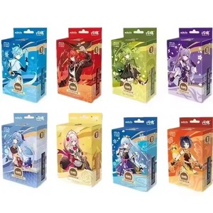 24 boîtes de cartes Shining Soul <span class=keywords><strong>Genshin</strong></span> Impact, cartes d'invocation <span class=keywords><strong>TCG</strong></span>, cartes de combat, jouets, magasin de jeux d'anime, streaming en direct, vente en gros - Product Image 3