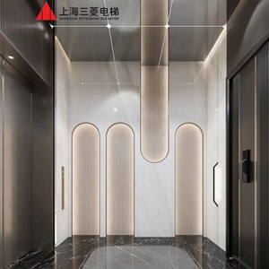 Ascenseur à commande AC à prix abordable avec décoration gravée miroir pour maison, villa, hôtel – Ascenseurs à prix compétitif - Product Image 1