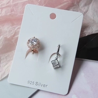 Cartes de présentation de bijoux, imprimées sur mesure, emballage de haute qualité, collier, carte de boucle d'oreille