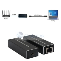 Convertisseur de média Gigabit de haute qualité, mini adaptateur réseau fibre optique USB Type-C 3.0 industriel vers Ethernet