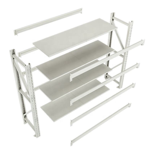 Vente flash : Étagères de stockage industrielles réglables, faciles à installer, revêtement époxy, antirouille, pour la logistique, la maison, le garage, l'entrepôt - Product Image 5