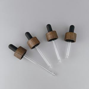 <span class=keywords><strong>Kard</strong></span> legno contagocce 20 mm contagocce cosmetico 20/410 tappo in legno contagocce con pipetta di vetro per l'imballaggio di olio essenziale - Product Image 2