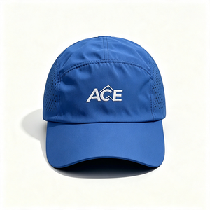 Quick Dry Running Cap Men Women Laser Cut Ventilation Holes Lightweight Sport Baseball Cap Canvas 5-Panel ACE Embroidery Outdoor - Product Image 4