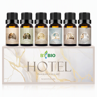 Parfums d'hôtel BY, ensemble d'huiles essentielles de 10 ml, 6 senteurs, diffuseur d'arômes, parfum pour la salle d'entrée, qualité supérieure, approvisionnement OEM