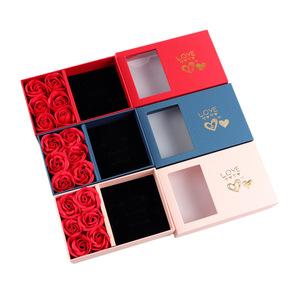 Valentine's Day Recycled Materials Jewelry <b>Box</b> Rose <b>Gift</b> <b>Box</b> Self Erecting <b>for</b> <b>Rings</b> Pendants and Bangles <b>for</b> <b>Gift</b>-Giving - Product Image 6