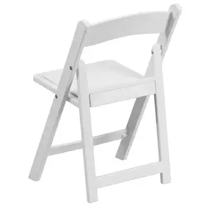 Акриловый пластиковый белый складной портативный складной стул для свадебной вечеринки