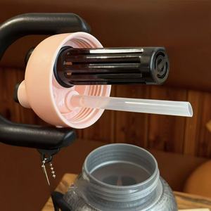 Nouvelle tasse à double paroi de grande capacité, en plastique, portable, pour étudiants, grande tasse à double paroi, vente en gros - Product Image 3