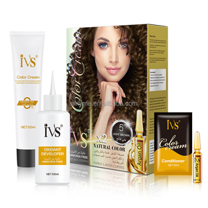 IVS tinture per <span class=keywords><strong>capelli</strong></span> personalizzate 100 ml di colore organico marrone <span class=keywords><strong>chiaro</strong></span> crema per <span class=keywords><strong>capelli</strong></span> per la vendita all'esportazione - Product Image 1