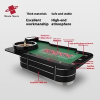 MG-Fabrik Großhandel Professioneller Casino-Roulettetisch Luxus-Roulettekessel Tisch Einzel 0 oder Doppel 00