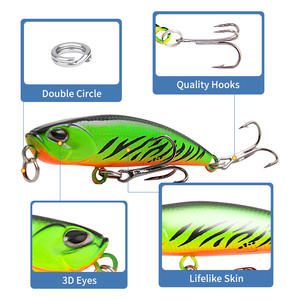 Ytqhxy Leurre Minnow 5.3cm 5g, leurre dur coulant pour la pêche au mandarin au fond, appâts artificiels en plastique - Product Image 4