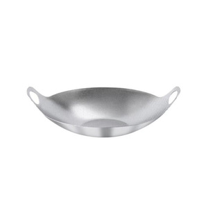 Olla de acero inoxidable con patrón martillado y doble asa, tipo <span class=keywords><strong>caldero</strong></span>, para cocción en seco, apta para cocción de cangrejos picantes con estufa de alcohol - Product Image 6