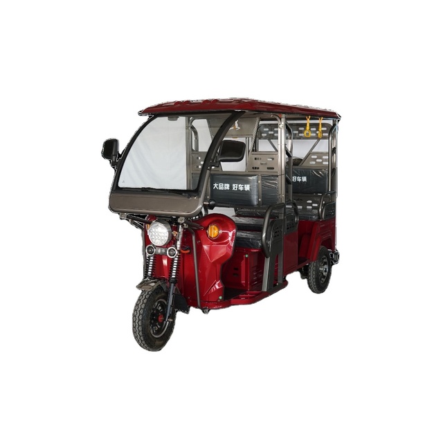 Popular Open Body Passenger Electric Tricycle Double-row Electric Rickshaw for Tourism