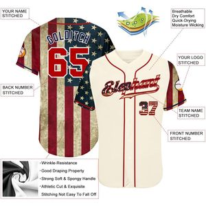 Custom Baseball Jersey Button <b>Down</b> Personalized Sublimated Uniform Stitched Name Number Unisex Adult Breathable - Product Image 2
