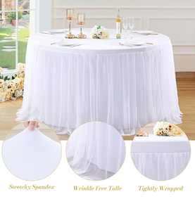 Tovaglie Rotonde per Matrimoni all'Ingrosso, Tessuto Morbido di Lusso per Banchetti, Ricevimenti, Feste e Decorazioni - Product Image 5