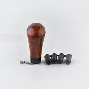Premium Finish Customizable Wood & Metal <b>Gear</b> Shift <b>Knob</b> Universal Fit for Manual & Automatic Vehicles - Product Image 3