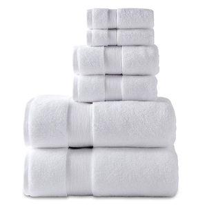 Offre Spéciale : Ensemble de 6 Serviettes de Bain en Coton Éponge 100% Personnalisables, Couleur Unie, Écologiques, Blanchies et Antimicrobiennes, Design Personnalisé - Product Image 3