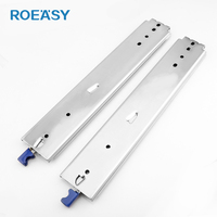 Glissières de tiroir industrielles robustes pour boîte à outils, rails télescopiques à montage latéral avec verrou