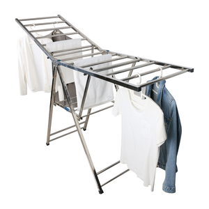 Séchoir à tissu pliable en acier inoxydable, support d'extérieur pour vêtements - Product Image 4