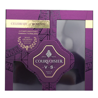 Boîte d'expédition en carton rigide pour bouteille de vin, fermeture magnétique, doublure en éponge, laminage mat, revêtement UV, emballage cadeau personnalisable