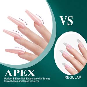 16 Tailles Courbées Gel Doux Faux Ongles Capsules <span class=keywords><strong>Amande</strong></span> Cercueil Français Couverture Complète à Presser Extension d'Ongles Artificiels - Product Image 3