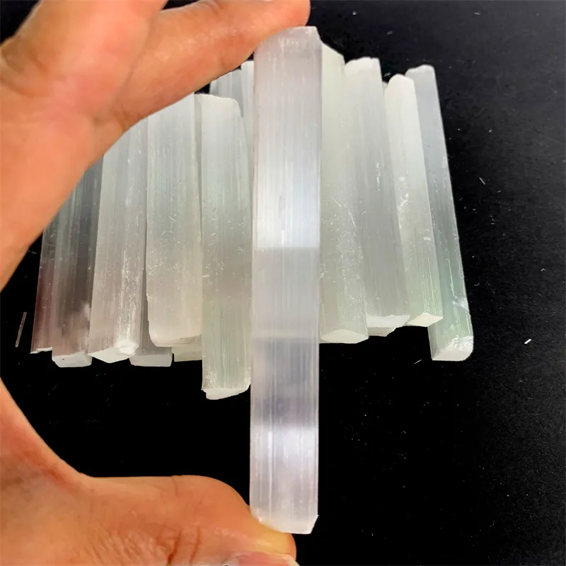 Wholesale crystal healing stones natural raw selenite specimen for sale