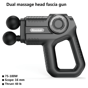 Hot Selling Produkte Tragbare <span class=keywords><strong>Dual</strong></span> <span class=keywords><strong>Head</strong></span> Deep Tissue Percussion Körper <span class=keywords><strong>massage</strong></span> gerät Vibrations <span class=keywords><strong>massage</strong></span> pistole - Product Image 3