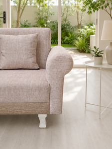 Chic Gabriel Square Two-Seater Lounge Couch with Custom Eco-Friendly Fabric for Living Room & Hotel - Product Image 3