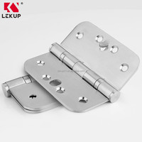 Charnières en acier inoxydable brossé nickel satiné de 4 pouces, charnières de sécurité à roulement à billes robustes pour portes extérieures et intérieures