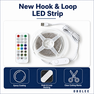 ไฟแถบ LED RGB แบบติดด้วยตนเอง ปรับความสว่างได้ สว่างมาก กันน้ำ IP65 เคลือบอีพ็อกซี่ 12V 5050 สำหรับตกแต่งภายในห้องนอน ทีวี ไฟแบ็คไลท์ - Product Image 4