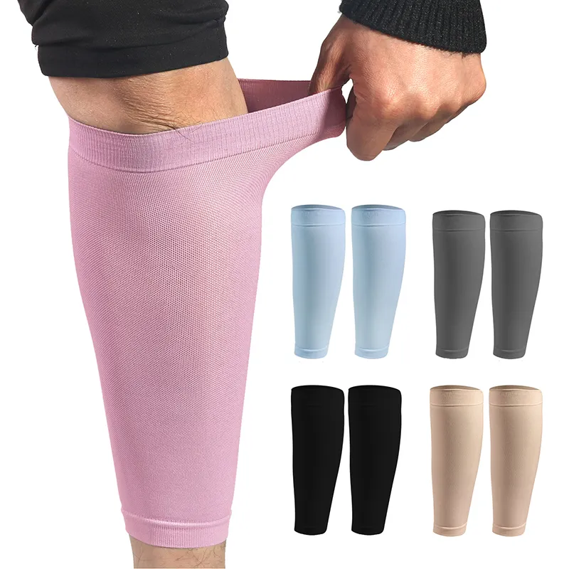 Elastic Nylon Sports Basketball Football Cycling Running Socks Brace Wrap Calf Support Compression Calf Sleeve