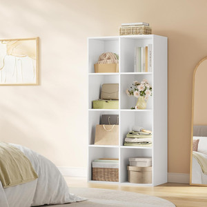 Estanterías y Muebles de Almacenamiento Modernos de Color Blanco con 8 Compartimentos, Mueble de Almacenamiento en <span class=keywords><strong>Cubos</strong></span>, Muebles de Salón, Librerías - Product Image 2