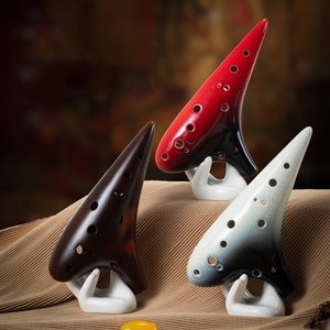 Ocarina en céramique Alto AC, 12 trous, ocarina professionnelle avec intonation précise et timbre doux pour la performance - Product Image 2