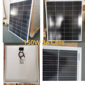แผงโซลาร์เซลล์ PWSOLAR 150W 36 เซลล์ โมโน BIPV แบบฮาล์ฟเซลล์ ประสิทธิภาพ 14.9% ผลิตในมณฑลซานตง โมดูล PV รุ่น PW150Wp-36M 150W 36 เซลล์ - Product Image 3