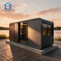 Maisons miniatures OEM personnalisées de 20 et 40 pieds, type Apple Cabin, avec salle de bain et cuisine, pour villas de vacances et hôtels