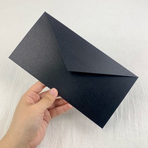 Enveloppes nacrées noires élégantes pour les invitations formelles <span class=keywords><strong>et</strong></span> les messages spéciaux - Product Image 3