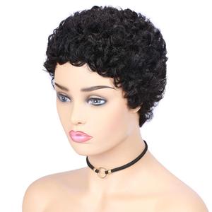 Perruque Courte <span class=keywords><strong>Coupe</strong></span> Pixie pour Femmes Noires <span class=keywords><strong>Afro</strong></span> Court Naturel Noir pour Femmes Noires Perruques Pixie Courtes - Product Image 2