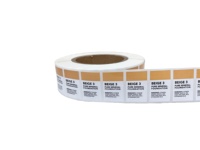 Etiqueta Adhesiva de Papel Recubierto de Alta Calidad, Resistente a Desgarros, Impermeable, Resistente al Aceite, Forma Oblonga, Impresión CMYK, Cosmética