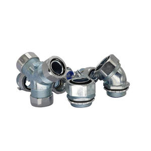 45 graus cotovelo cabo elétrico fio liga zinco metal conduíte flexível encaixe conector apertado líquido - Product Image 6