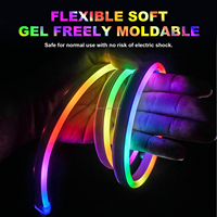 Bande LED néon flexible intelligente en PVC souple, étanche, avec télécommande USB APP BT, pour extérieur, chambre à coucher, lumière néon LED magique de couleur