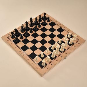 Juego de Ajedrez Profesional para Torneos, Tablero de Ajedrez de Madera Maciza de Tamaño Estándar, Piezas de Ajedrez Hechas a Mano para Entrenamiento y Competición - Product Image 1